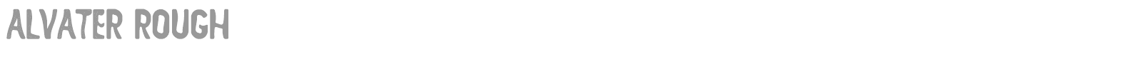 Alvater Rough font preview